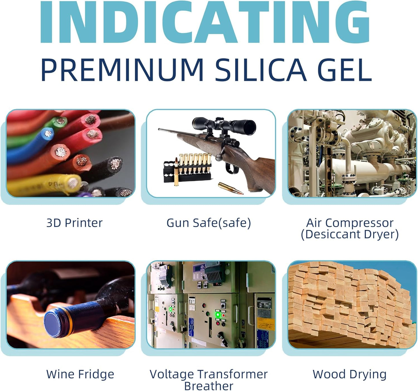 Wisesorb Silica Gel Indicating Beads 900g – Orange to Dark Green, Reusable Desiccant