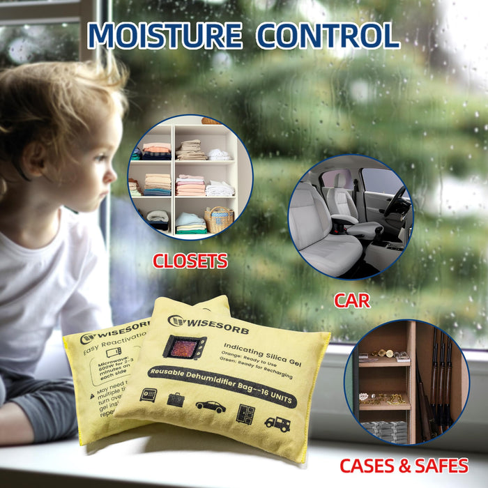 500g Reusable Silica Gel Car Dehumidifier Bags