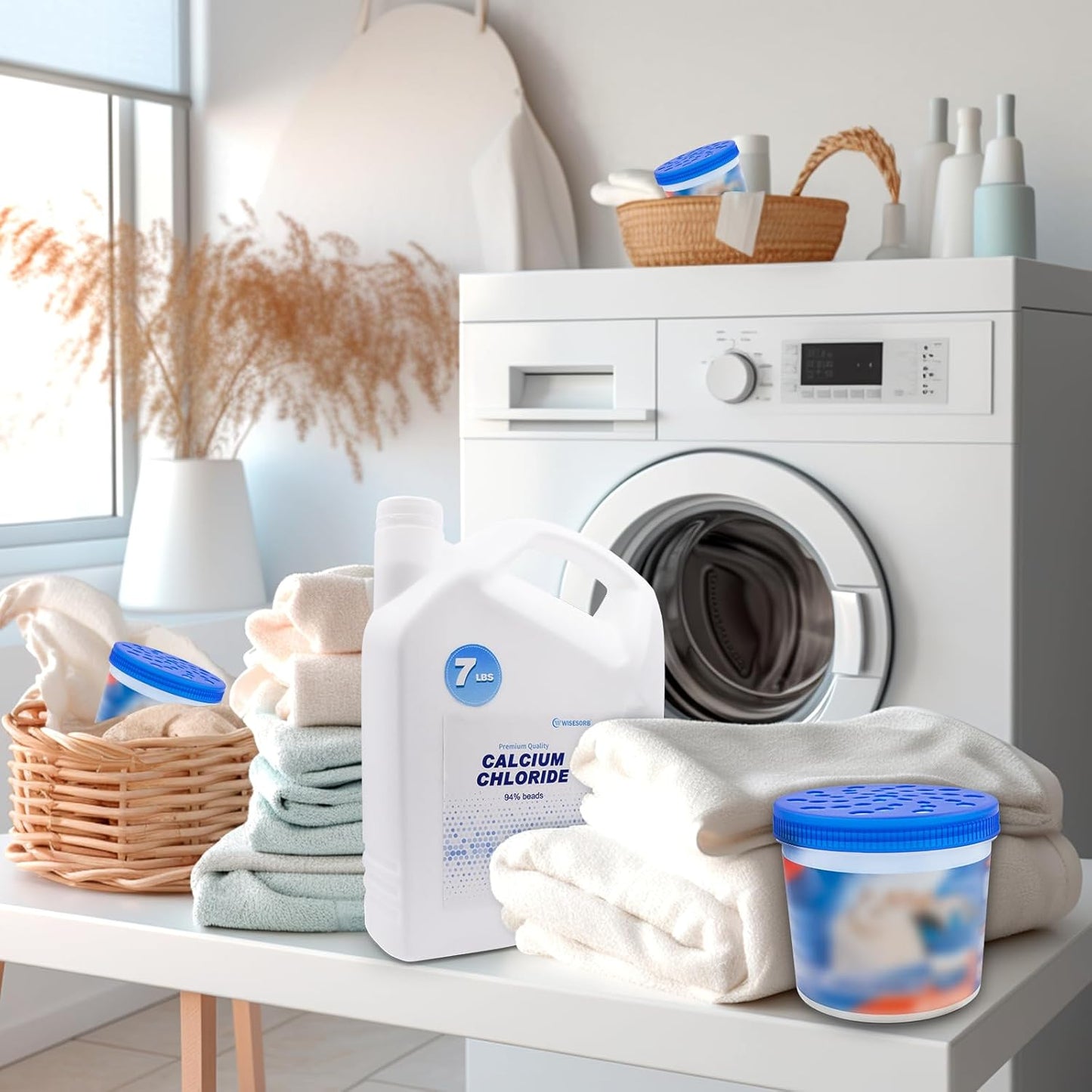 Wisesorb Calcium Chloride Desiccant Refill Beads 3.2 kg – Fragrance-Free, High-Absorption Moisture Absorber