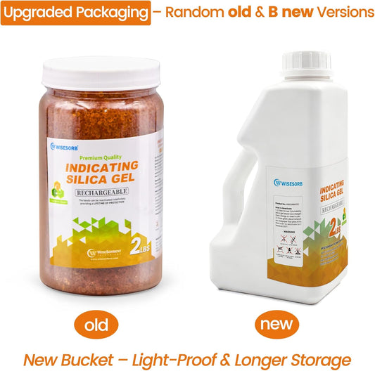 Wisesorb Silica Gel Indicating Beads 900g – Orange to Dark Green, Reusable Desiccant