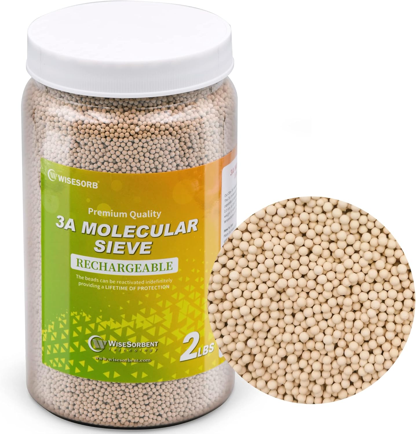 Wisesorb 3A Molecular Sieve Desiccant 900 g – Reusable, High-Precision Moisture Absorber