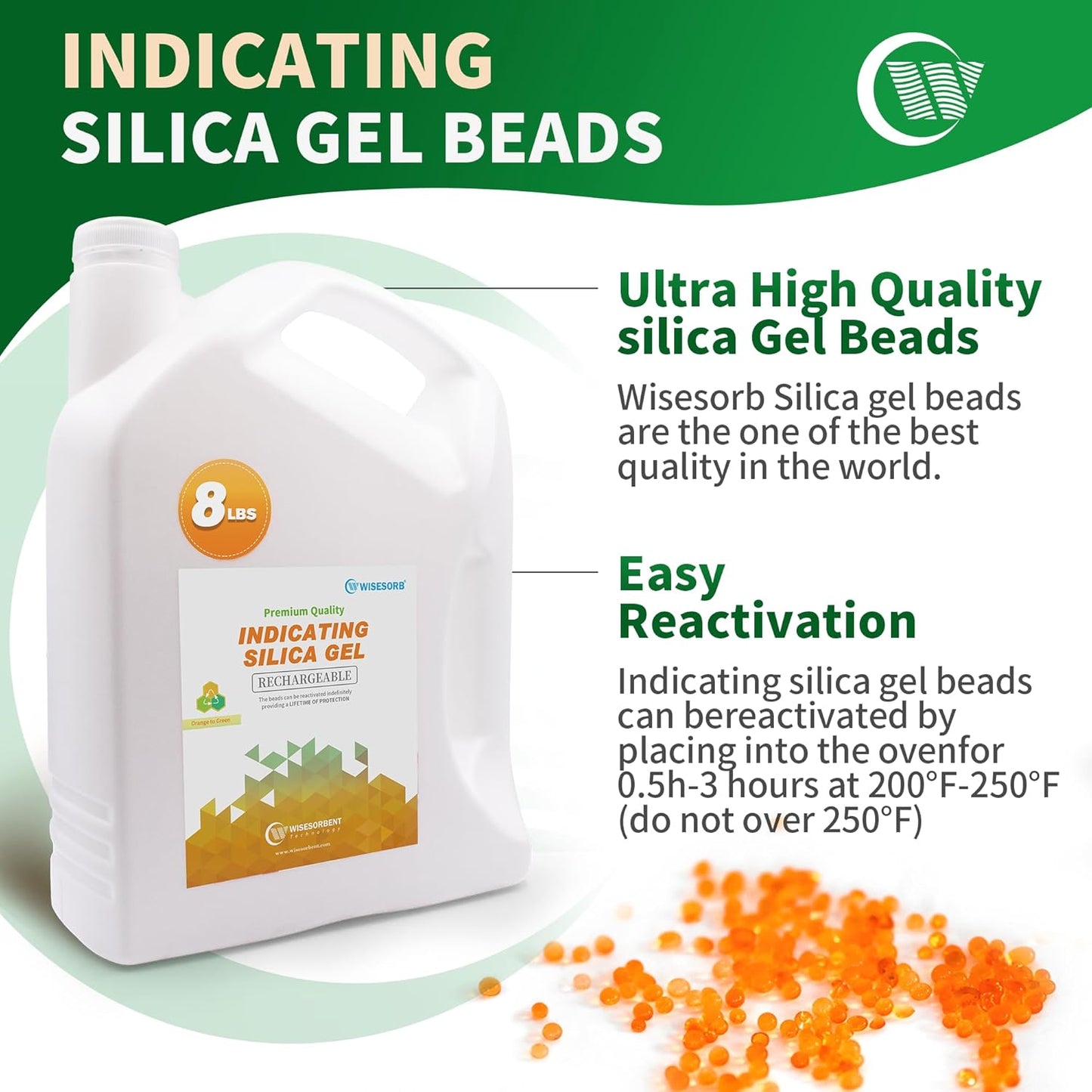 Wisesorb Silica Gel Desiccant 3.6 kg – Reusable, Colour-Changing Indicator