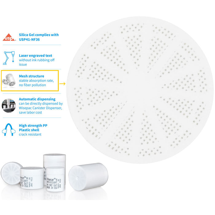 Food Safety Lid Capsule Desiccant（White silicone）